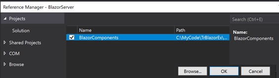 Blazor component project